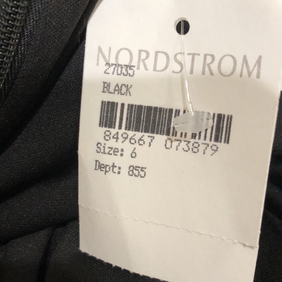 NWT La Femme Maxi Dress Size 6 Black Cut Out Caged Open Back - Picture 6 of 9